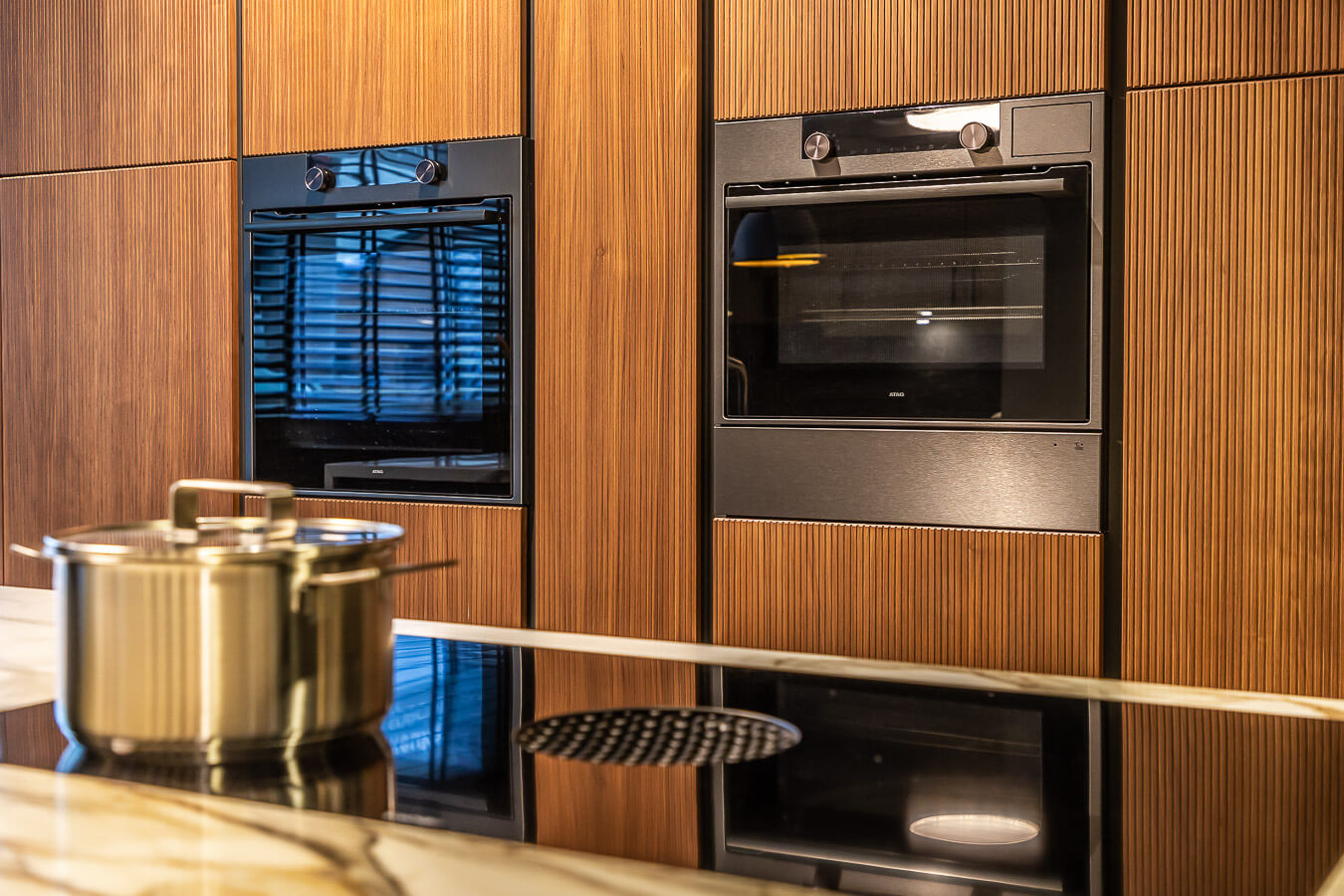 Keuken notenhout planken