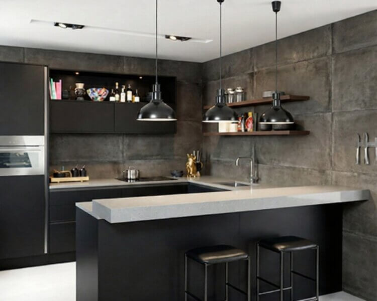 schiereiland keuken met bar