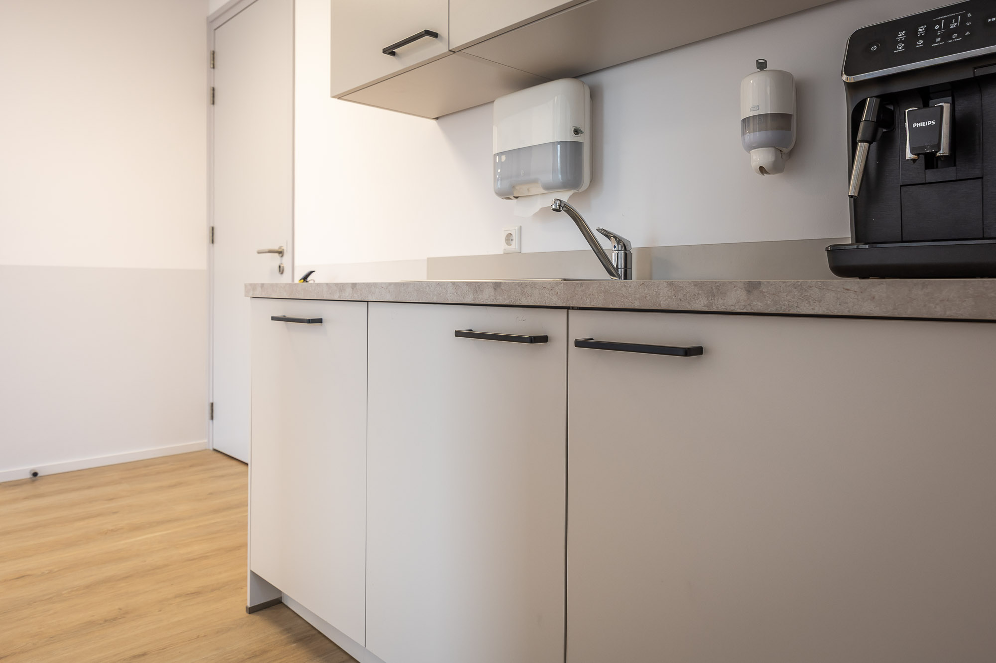 moderne bedrijfspantry zorginstelling