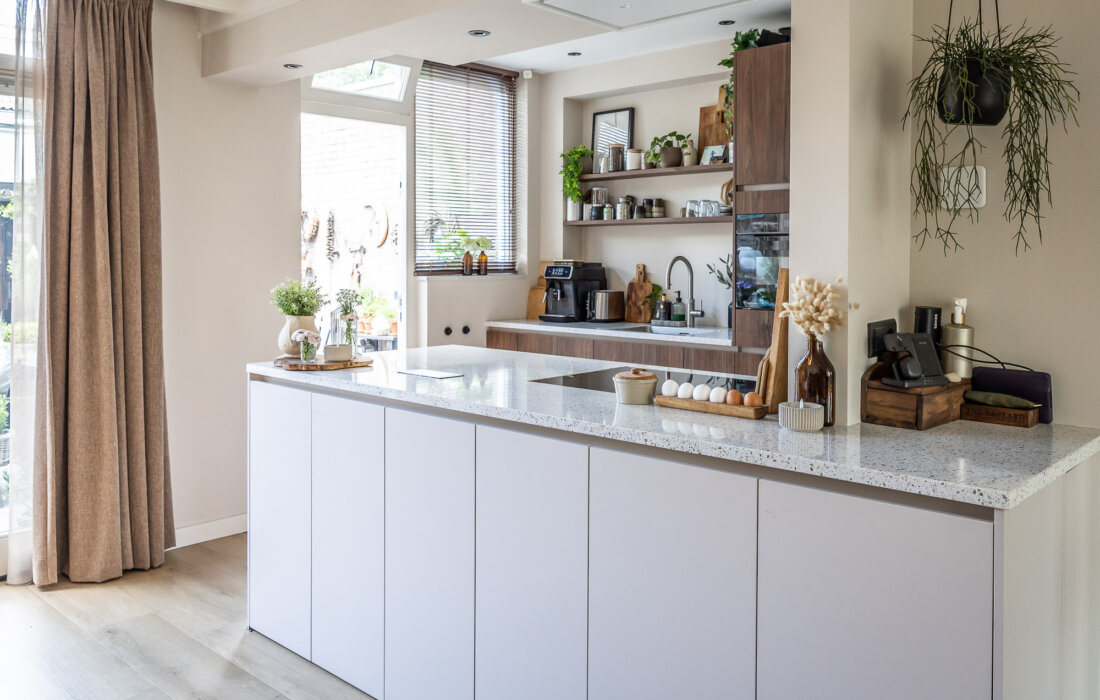 open 2 kleuren keuken